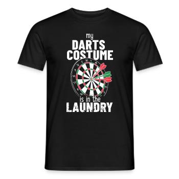 Dart Costume English Darts Costume Laundry Lingerie - Men's T-Shirt - black - Front - AI Model Male 178 light (178cm)