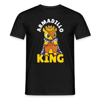 Armadillo Pet Armadillo Gift - Men's T-Shirt - black - Front - AI Model Male 178 light (178cm)