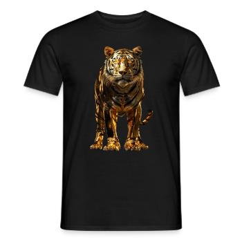 Tigre - T-shirt homme - noir - Devant - AI Model Male 178 light (178cm)