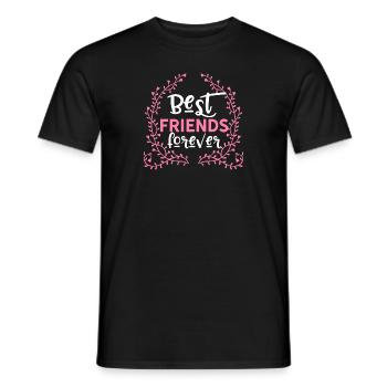 BFF Best friends forever - Männer T-Shirt - Schwarz - Vorne - AI Model Male 178 light (178cm)