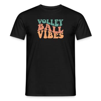 Ambiance de volleyball - T-shirt homme - noir - Devant - AI Model Male 178 light (178cm)