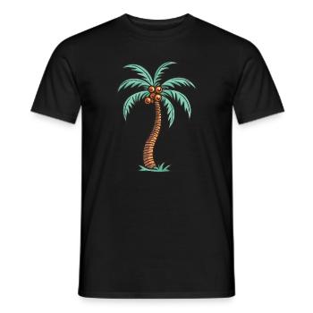 Île Palm - T-shirt homme - noir - Devant - AI Model Male 178 light (178cm)