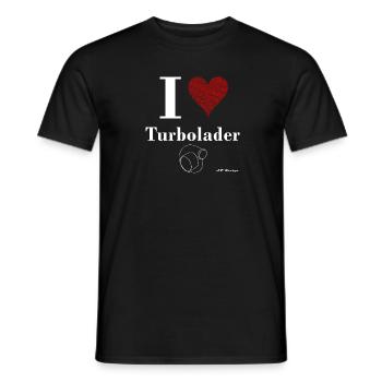 I love Turbolader - Männer T-Shirt - Schwarz - Vorne - AI Model Male 178 light (178cm)