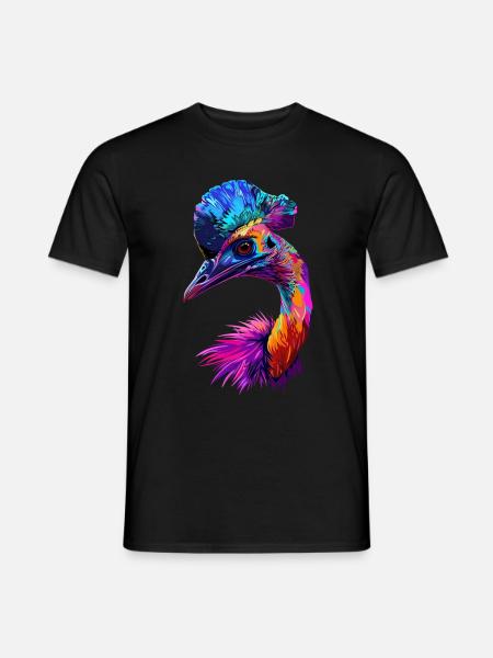 Kasuar - Männer T-Shirt - Schwarz