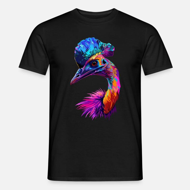 Kasuar - Männer T-Shirt - Schwarz