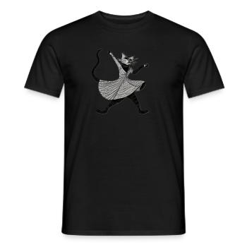 Tango Kater - Männer T-Shirt - Schwarz - Vorne - AI Model Male 178 light (178cm)