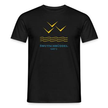 Swutschbüddel - Männer T-Shirt - Schwarz - Vorne - AI Model Male 178 light (178cm)