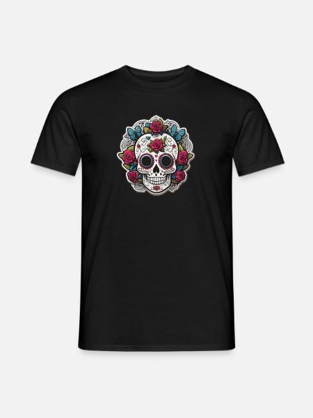 Sugar Skull - Men's T-Shirt - black