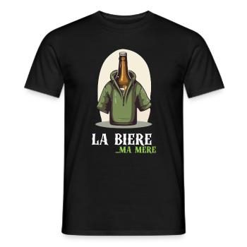 Das Bier... Meine Mutter - Männer T-Shirt - Schwarz - Vorne - AI Model Male 178 light (178cm)
