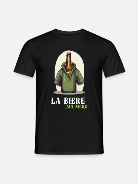 Das Bier... Meine Mutter - Männer T-Shirt - Schwarz