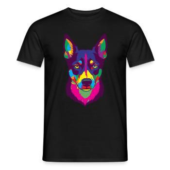 Cadeau de chien Kelpie - T-shirt homme - noir - Devant - AI Model Male 178 light (178cm)