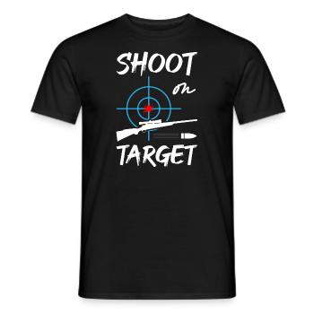Tirez sur la cible - Sniper - T-shirt homme - noir - Devant - AI Model Male 178 light (178cm)