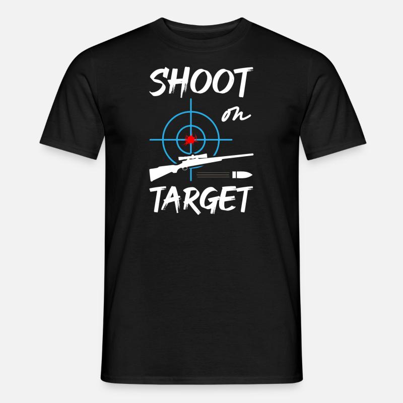 Shoot On Target - Sniper - Men's T-Shirt - black