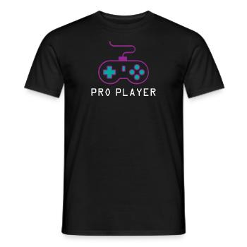 Joueur professionnel Gamer - T-shirt homme - noir - Devant - AI Model Male 178 light (178cm)