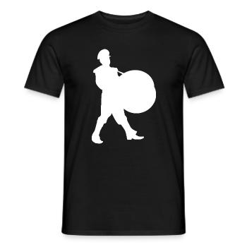 Silhouette du Héros de l’Écran - T-shirt homme - noir - Devant - AI Model Male 178 light (178cm)
