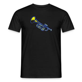 Illustration de trompette - T-shirt homme - noir - Devant - AI Model Male 178 light (178cm)