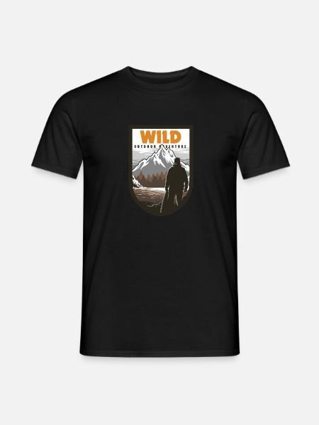 Wilderness Outdoor Adventure - Men's T-Shirt - black