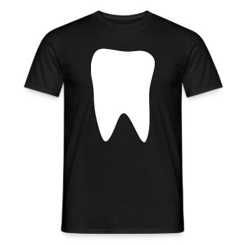 Zahn, Zähne, Zahnarzt - Männer T-Shirt - Schwarz - Vorne - AI Model Male 178 light (178cm)