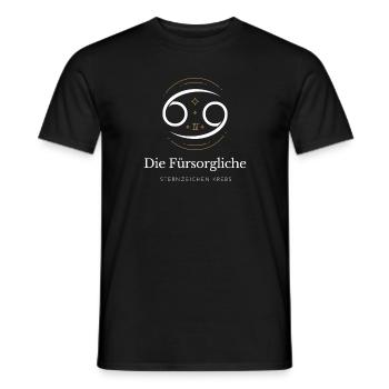 Krebs Sternzeichen Emblem - Männer T-Shirt - Schwarz - Vorne - AI Model Male 178 light (178cm)