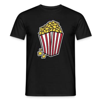 Popcorn Theatre Cinéma Films en streaming Soirée DVD - T-shirt homme - noir - Devant - AI Model Male 178 light (178cm)