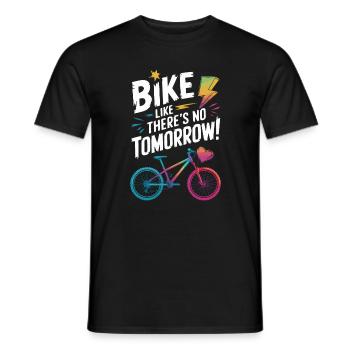Conception de citation de motivation de vélo - T-shirt homme - noir - Devant - AI Model Male 178 light (178cm)