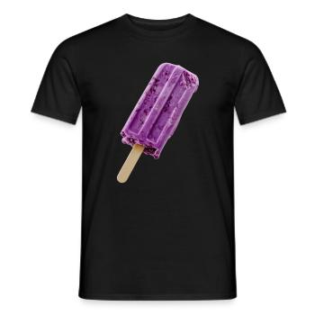 Lila Eis am Stil - Männer T-Shirt - Schwarz - Vorne - AI Model Male 178 light (178cm)