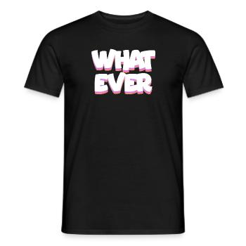 Welcher fette Neon-Pop-Text auch immer - Männer T-Shirt - Schwarz - Vorne - AI Model Male 178 light (178cm)
