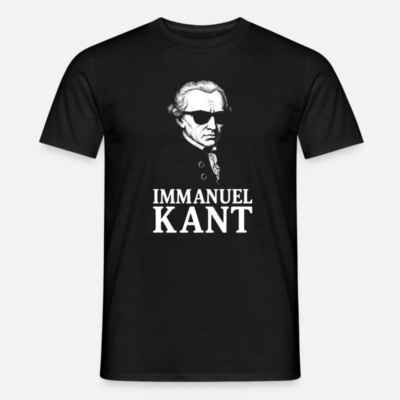 Aufklärung Immanuel Kant Silhouette - Männer T-Shirt - Schwarz