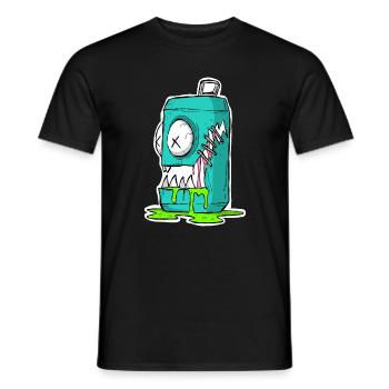 Monster Dose Cartoon Comic - Männer T-Shirt - Schwarz - Vorne - AI Model Male 178 light (178cm)