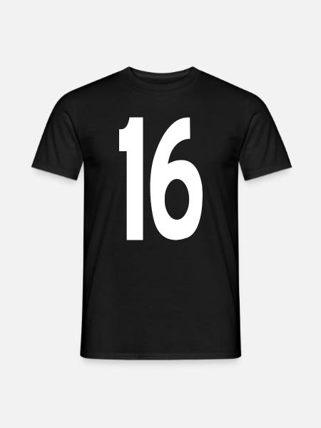 16 Seize - T-shirt homme - noir