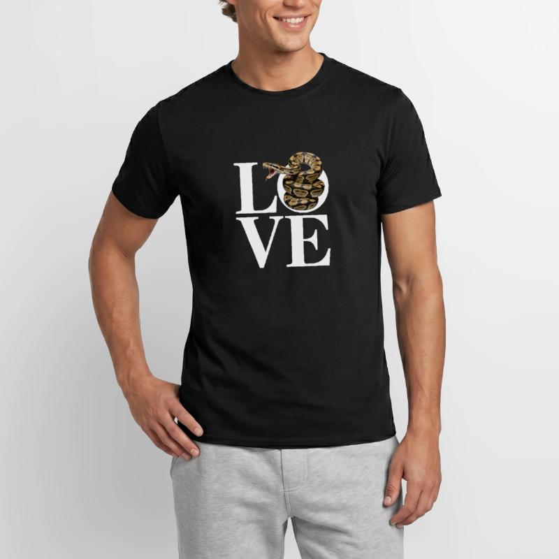 Les serpents rois Python ADORENT les pythons de terrarium T-shirt homme