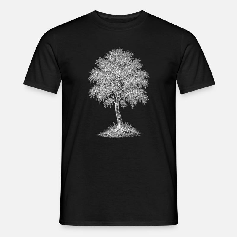 Betulla - T-shirt uomo - nero