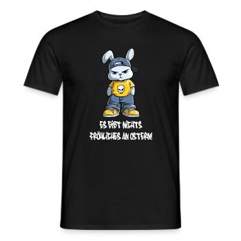 Es gibt nichts fröhliches an Ostern! - Männer T-Shirt - Schwarz - Vorne - AI Model Male 178 light (178cm)