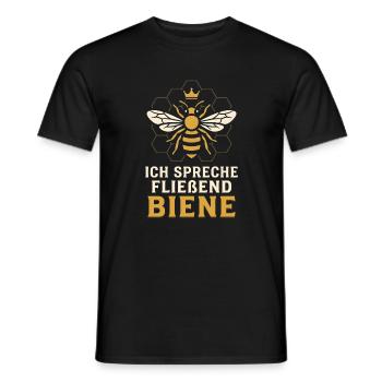 Ich spreche fließend Biene - Imker Spruch - Männer T-Shirt - Schwarz - Vorne - AI Model Male 178 light (178cm)