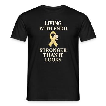 Endometriose-bewusstsein Endo Warrior - Männer T-Shirt - Schwarz - Vorne - AI Model Male 178 light (178cm)
