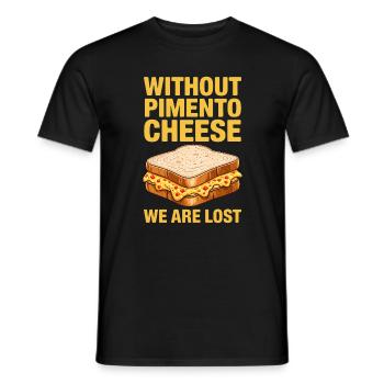 Cadeau de golf sandwich au fromage piment - T-shirt homme - noir - Devant - AI Model Male 178 light (178cm)