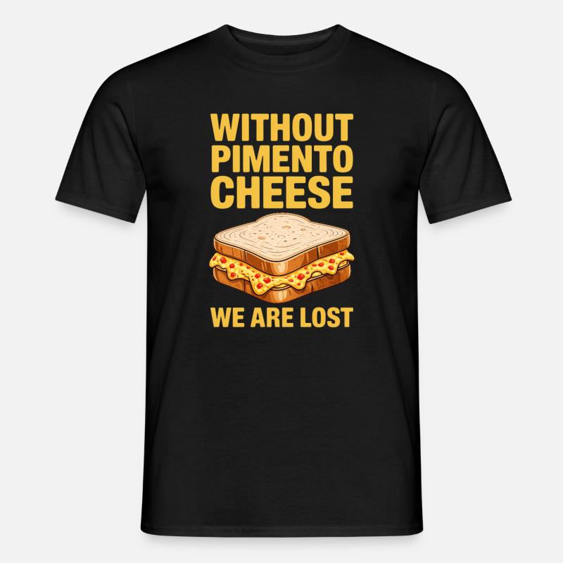 Pimento Cheese Sandwich Golf Geschenk - Männer T-Shirt - Schwarz