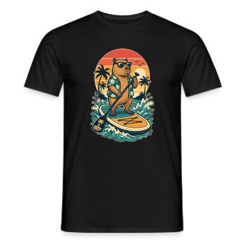 Paddleboard de paddle Capybaras SUP Stand Up Paddle - T-shirt homme - noir - Devant - AI Model Male 178 light (178cm)