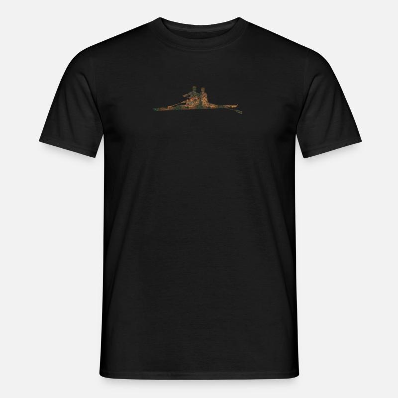 Rost Rudern - Männer T-Shirt - Schwarz