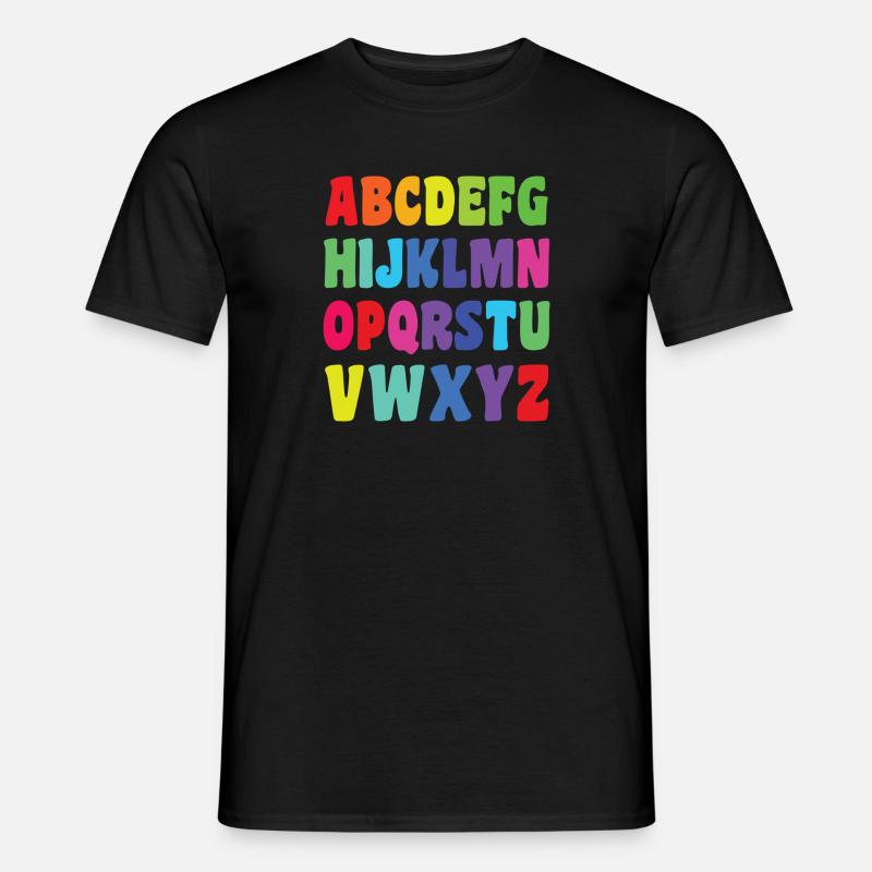 ABC VOLLSTÄNDIG - Männer T-Shirt - Schwarz