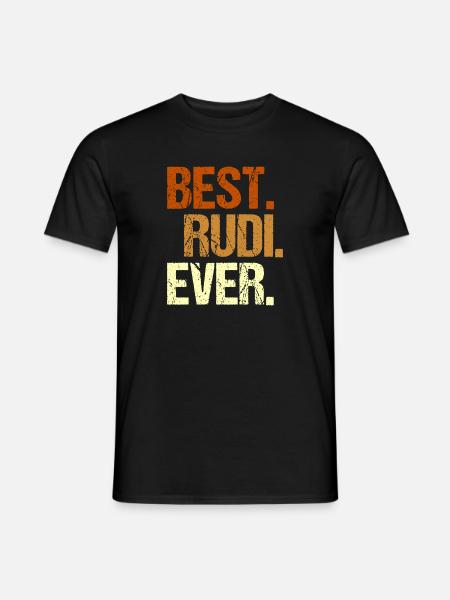 Rudi - Männer T-Shirt - Schwarz