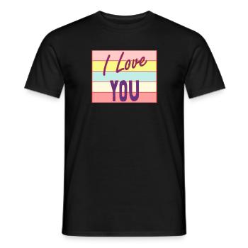 PAAR. ICH HABE GERADE GEHEIRATET. Junggesellinnenabschied. HEILIGER VALENTINSTAG. MARIES - Männer T-Shirt - Schwarz - Vorne - AI Model Male 178 light (178cm)