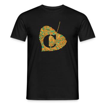 Sheet E 95 C - Men's T-Shirt - black - Front - AI Model Male 178 light (178cm)