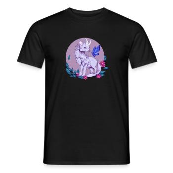 Renard fleuri - T-shirt homme - noir - Devant - AI Model Male 178 light (178cm)