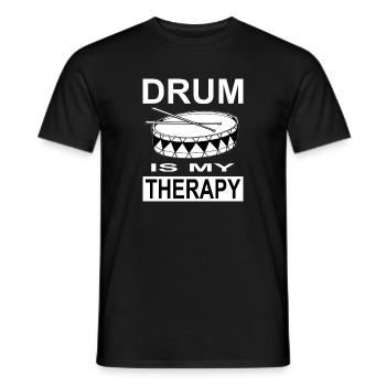 Tambours - T-shirt homme - noir - Devant - AI Model Male 178 light (178cm)