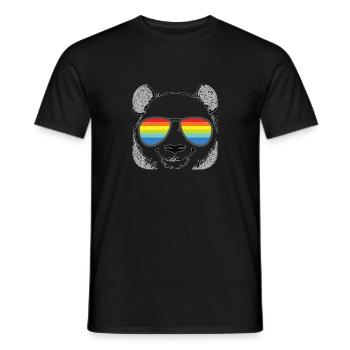 Pride Rainbow Regenbogen Gay LGBT Kleidung Mann - Männer T-Shirt - Schwarz - Vorne - AI Model Male 178 light (178cm)