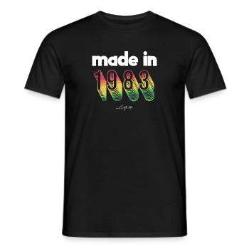 made in 1983 limited edition - Men's T-Shirt - black - Front - AI Model Male 178 light (178cm)