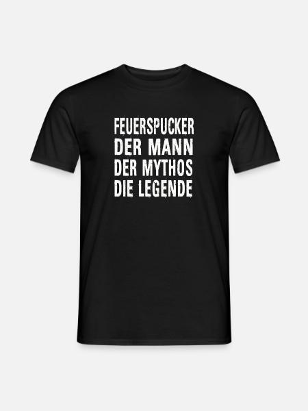 Feuerspucker - Männer T-Shirt - Schwarz