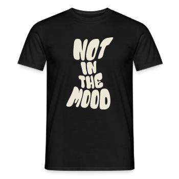 Pas dans l’humeur - humeur - funky - dire - T-shirt homme - noir - Devant - AI Model Male 178 light (178cm)