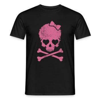 Skull Girl - Pirate Girl - T-shirt homme - noir - Devant - AI Model Male 178 light (178cm)